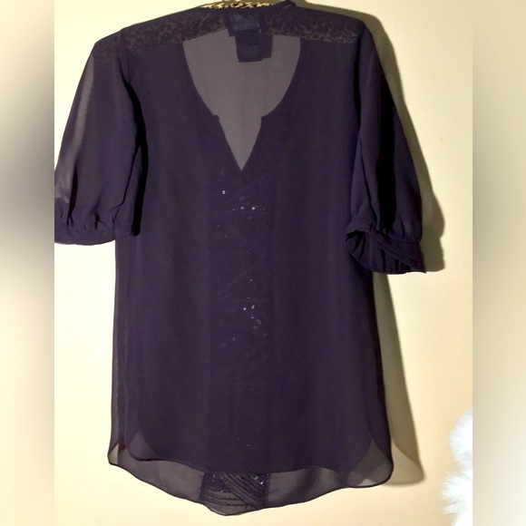 Angie Very Pretty Purple Blouse w/Embellishments - Picture 5 of 9